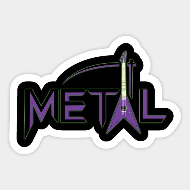 Joker Metal Guitar Sticker by RedBat